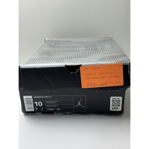 Size 10 - Jordan Jumpman Swift 6 White Black RARE - Picture 10 of 10